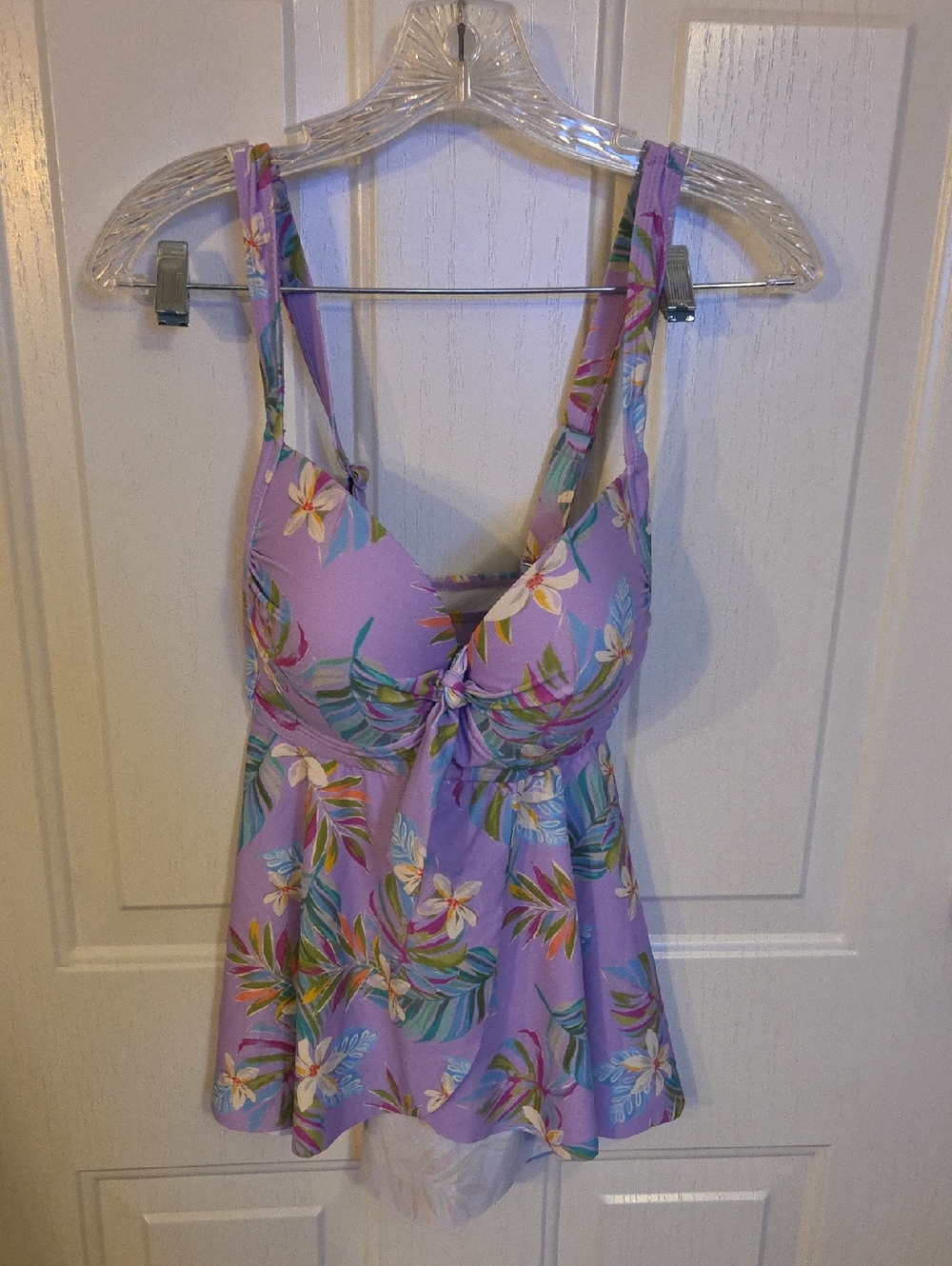 Torrid Lavender Floral Tankini Swim Top Size 14/16 NWT